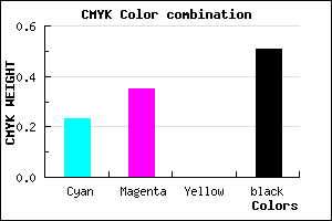 #5F507C color CMYK mixer