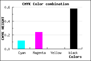 #5F526C color CMYK mixer