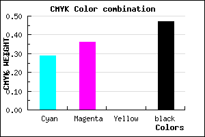 #5F5686 color CMYK mixer