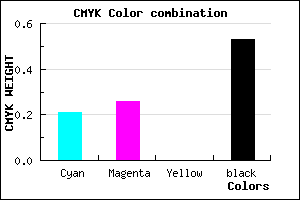 #5F5A79 color CMYK mixer