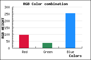 rgb background color #6026FF mixer
