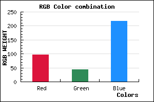 rgb background color #602CD9 mixer