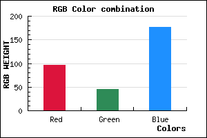 rgb background color #602DB1 mixer