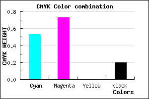 #6037CD color CMYK mixer