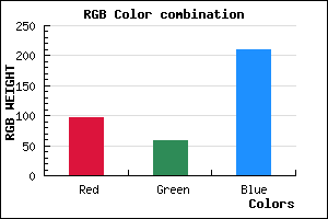 rgb background color #603BD1 mixer