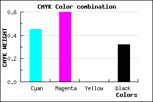 #6045AD color CMYK mixer