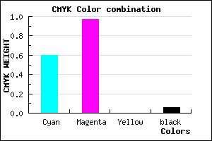 #6007EF color CMYK mixer