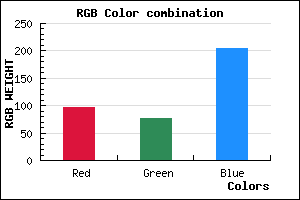 rgb background color #604CCD mixer