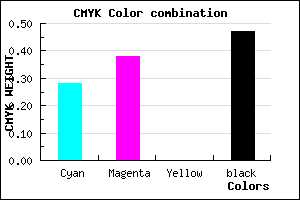 #605386 color CMYK mixer