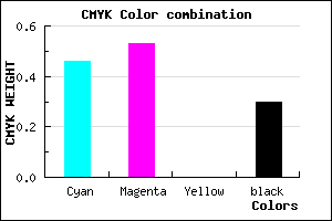 #6054B2 color CMYK mixer