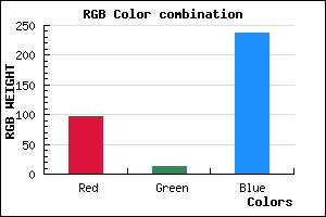 rgb background color #610CEE mixer