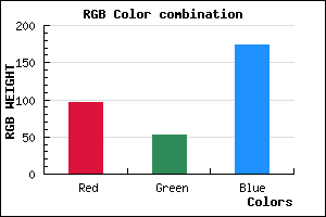 rgb background color #6134AE mixer