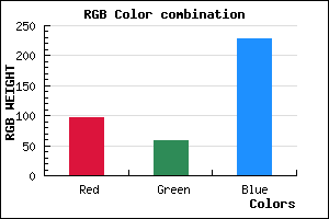 rgb background color #613BE5 mixer
