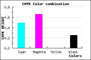 #6142C0 color CMYK mixer