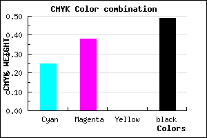 #615082 color CMYK mixer