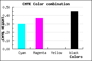 #61578B color CMYK mixer