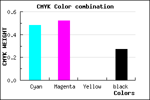 #6159BB color CMYK mixer