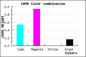 #620DD5 color CMYK mixer