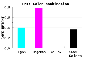 #6224A3 color CMYK mixer