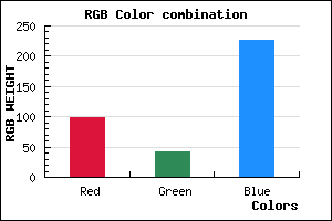 rgb background color #622AE2 mixer