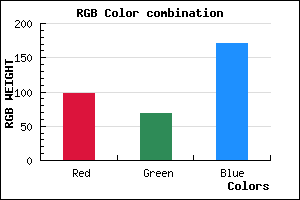 rgb background color #6245AB mixer