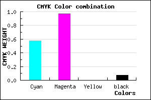 #6208EC color CMYK mixer