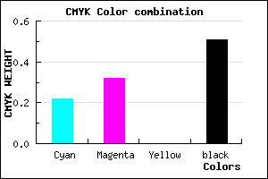 #62557D color CMYK mixer