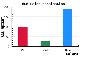 rgb background color #631ABC mixer
