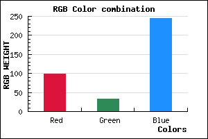 rgb background color #6320F5 mixer