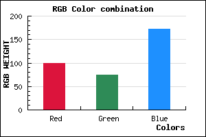 rgb background color #634AAC mixer