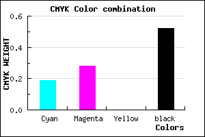 #63587A color CMYK mixer