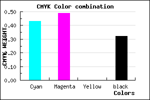 #6358AE color CMYK mixer