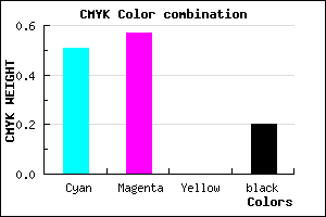 #6358CC color CMYK mixer