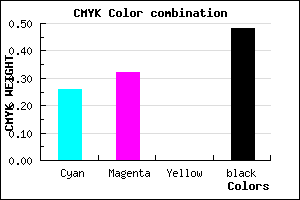 #635A85 color CMYK mixer